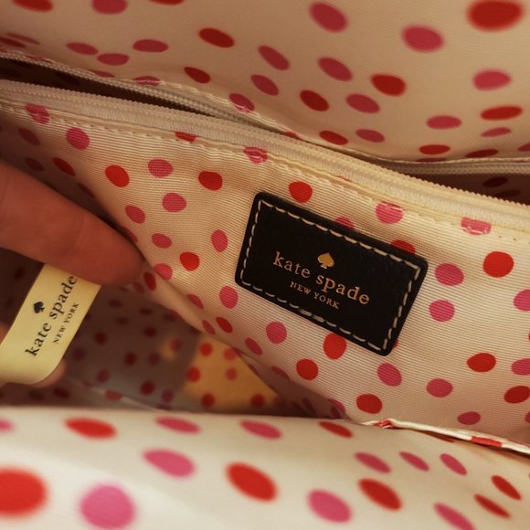 Kate Spade Womens Black Leather Retro Double Handle Satchel Handbag Purse - Picture 8 of 15